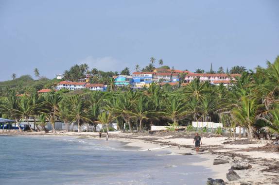 A pitoresca San Luis, povoado em San Andrés,  ilha colombiana no Caribe